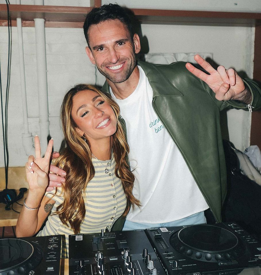 Bravo Buddies! Southern Hospitality’s Maddi Reese poses with Summer House’s Carl Radke while guest DJing a set at Radke’s non-alcoholic bar, Soft Bar, on Friday, March 20 in New York City. Maddi Reese and Carl RadkeCredit: Rob Burns