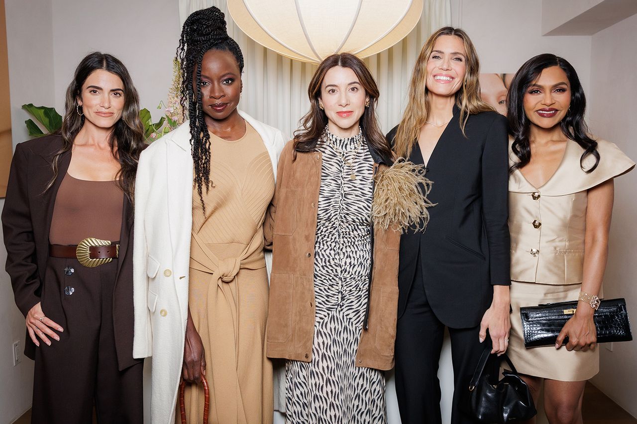 Nikki Reed, Danai Gurira, Sasha Plavsic, Mandy Moore, Mindy Kaling at the launch of ILIA's new Skin Blur Serum Concealer at their Complexion Residency in Los Angeles on March 5th. Nikki Reed, Danai Gurira, Sasha Plavsic, Mandy Moore, Mindy KalingCredit: Jason Sean Weiss/BFA.com