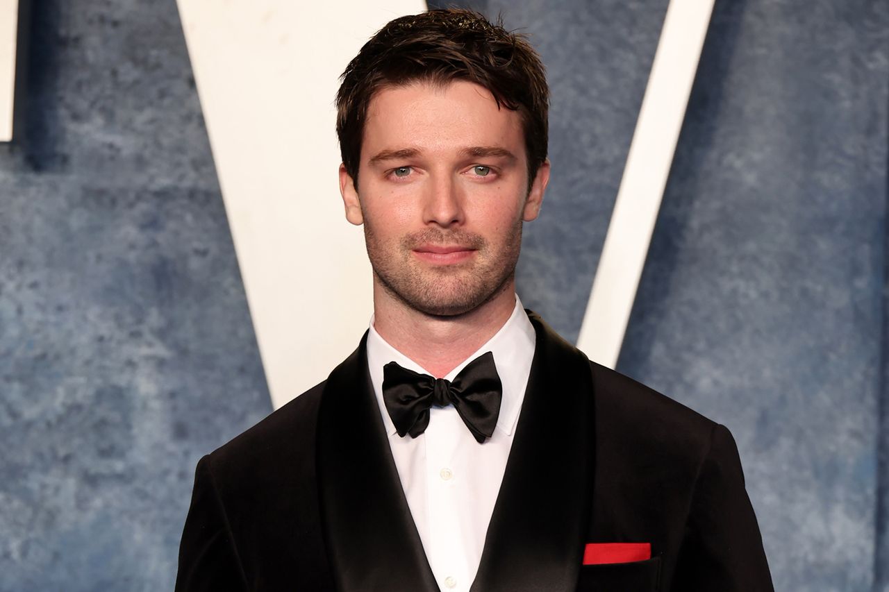 Patrick Schwarzenegger attends the 2023 Vanity Fair Oscar Party Hosted By Radhika Jones at Wallis Annenberg Center for the Performing Arts on March 12, 2023 Patrick SchwarzeneggerCredit: Amy Sussman/Getty