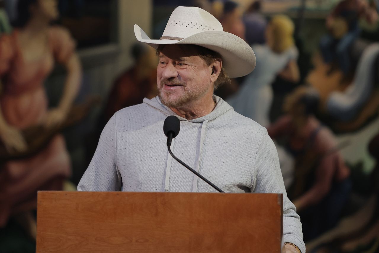Paul Overstreet speaks onstage at the Country Music Hall of Fame Inductee Press Conference at Country Music Hall of Fame and Museum on March 20, 2026 Paul Overstreet at the Country Music Hall of Fame and Museum in Nashville on March 20, 2026Credit: Tibrina Hobson/Getty