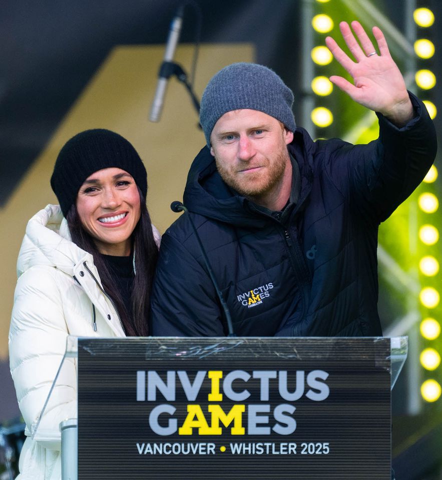 Meghan Markle (left) and Prince Harry (right) at the Invictus Games in Canada in February 2025.Credit: Samir Hussein/WireImage