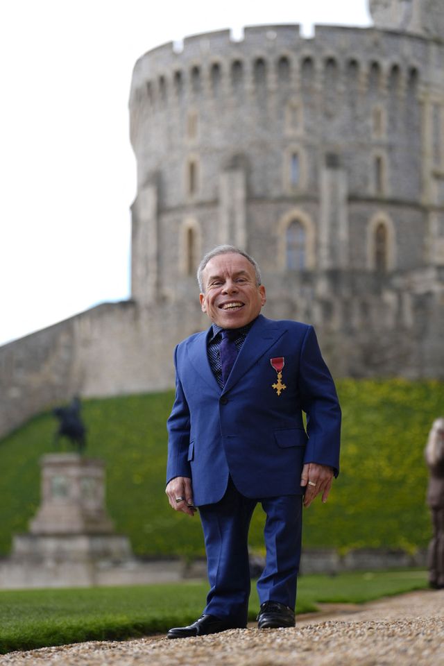 Warwick Davis on March 11Credit: Jordan Pettitt / POOL / AFP via Getty