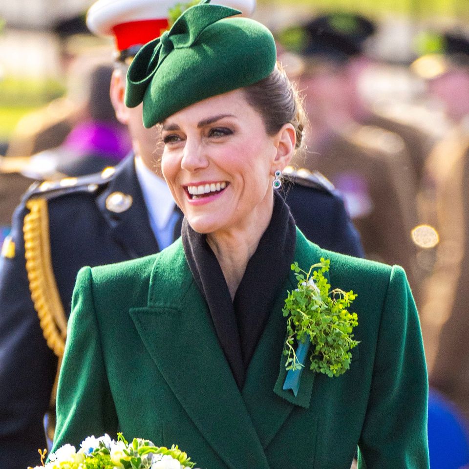 Princess Catherine attended The Irish Guards Kate MiddletonCredit: Zak Hussein / BACKGRID