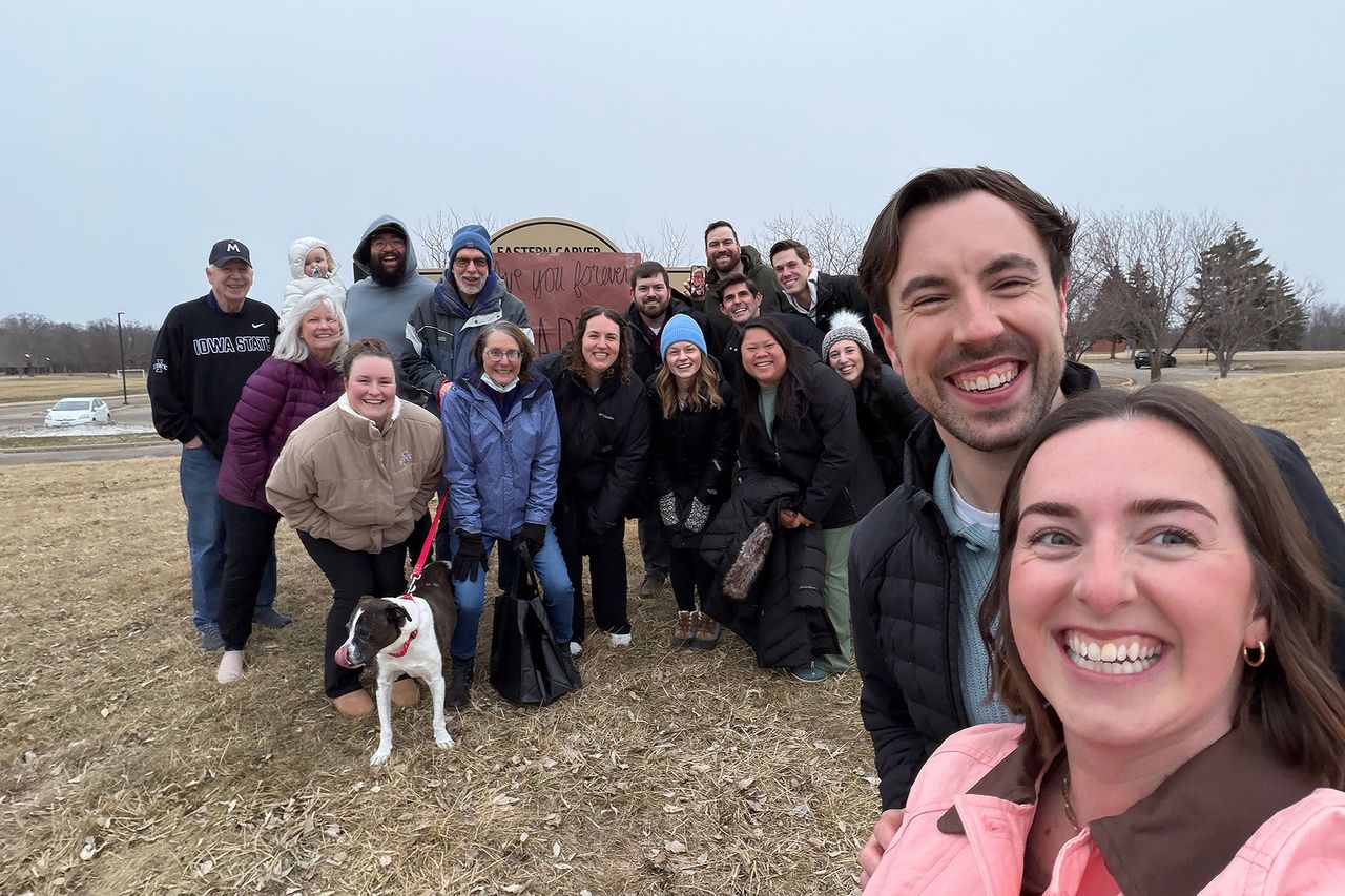 Tia and Cameron Goff's proposal on March 10, 2026Credit: Courtesy of Cameron and Tia Goff