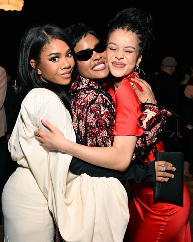 Regina Hall, Teyana Taylor and Chase Infiniti attend MPTF's 24th Annual Night Before at Fox Studio Lot on March 14, 2026 in Los Angeles, California. Regina Hall, Teyana Taylor and Chase InfinitiCredit: Michael Kovac/Getty