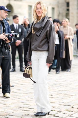 Sarah Pidgeon attends the Loewe Womenswear Fall/Winter 2026-2027 show as part of Paris Fashion Week on March 06, 2026 in Paris, France. Sarah PidgeonCredit: Stephane Cardinale - Corbis/Corbis via Getty