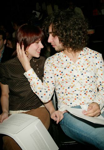 Scarlett Johansson and Jack Antonoff in September 2002Credit: Evan Agostini/ImageDirect/getty