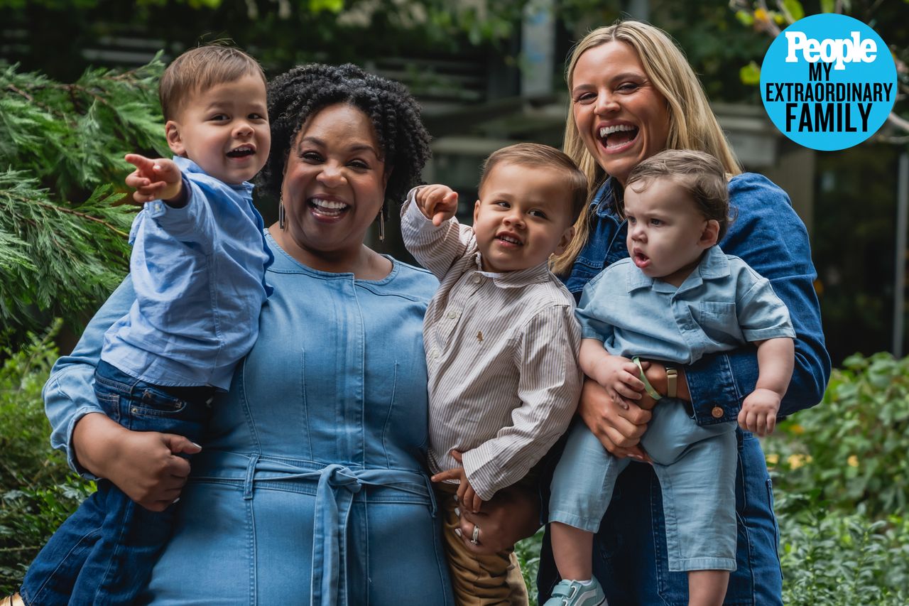 Tamika Felder Welcomed Son with Donated Embryo on Friendship with His Biological Mom Tamika Felder with the twins posing next to Ginny Marable as she holds Chayton.Credit: Elyse Cosgrove