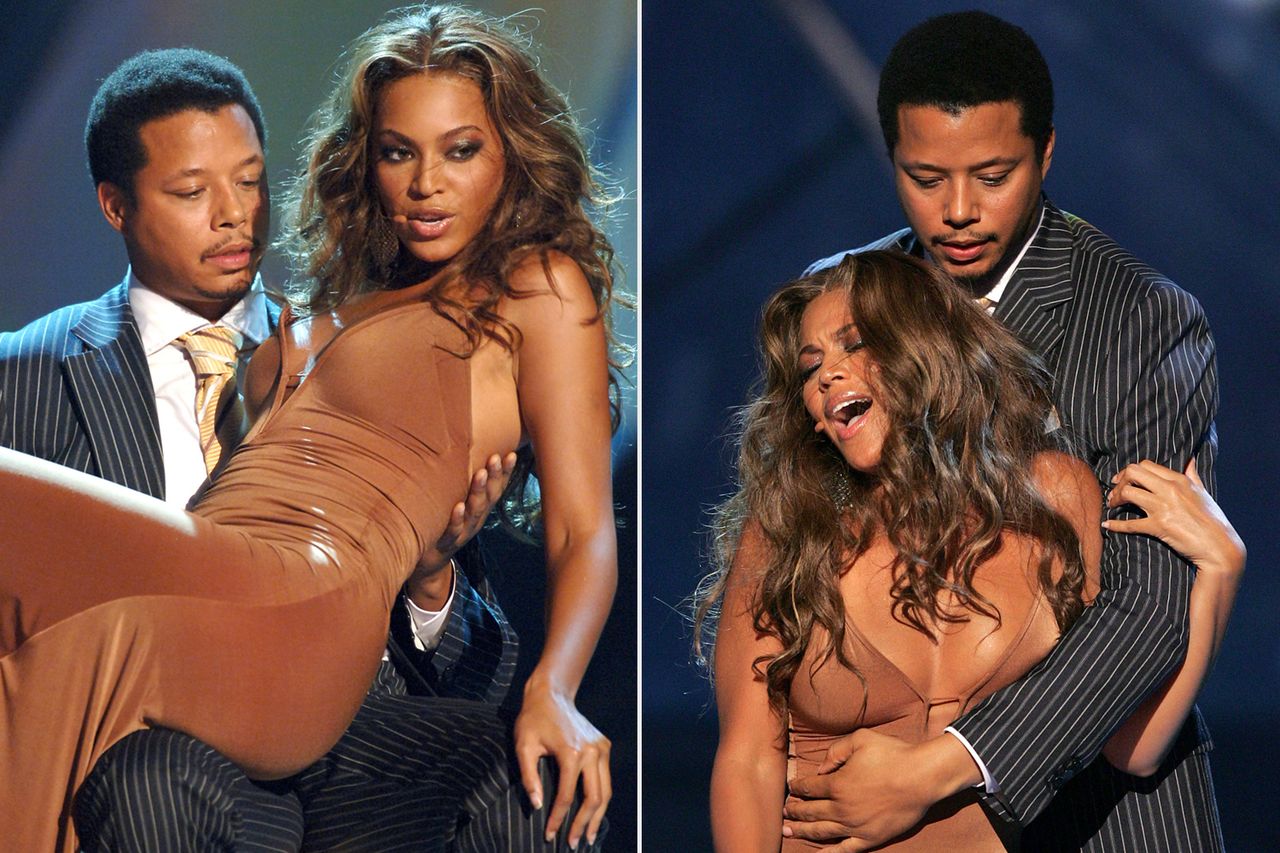 Terrence Howard and Beyonce, BET Awards 2005Credit: M. Caulfield/WireImage; Kevin Winter/Getty
