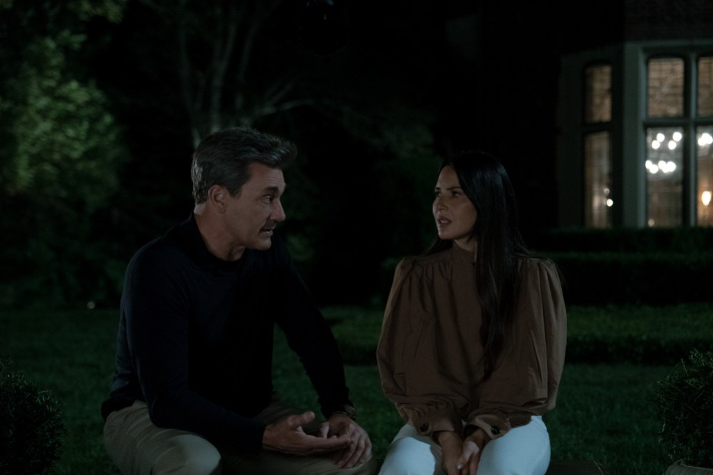 Jon Hamm and Olivia Munn in "Your Friends & Neighbors," premiering on Apple TV.