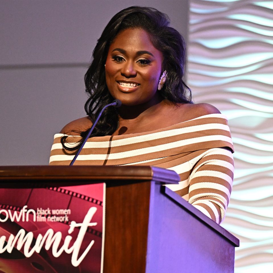 Honoree Danielle Brooks accepts the AcceleratHER Award during the 2026 the Black Women Film Network Summit at Loudermilk Conference Center on March 21, 2026 Danielle BrooksCredit: Paras Griffin/Getty