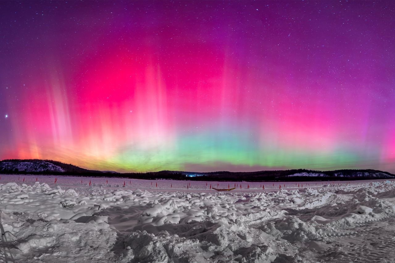 Northern Lights in Beiji Village, Mohe CityCredit: Chi Shiyong/VCG via Getty