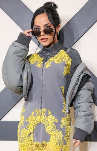 Becky G attends the Off-White Womenswear Fall/Winter 2026-2027 show Becky G.Credit: Stephane Cardinale - Corbis/Corbis via Getty