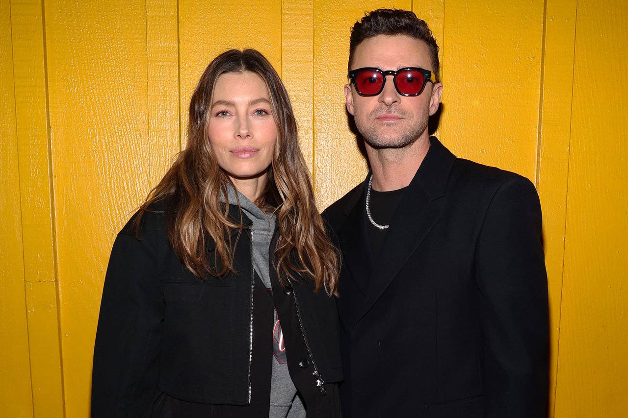 Jessica Biel and Justin Timberlake attend Justin Timberlake's 'EVERYTHING I THOUGHT IT WAS' Album Release Party on March 14, 2024 in West Hollywood, California. Jessica Biel and Justin Timberlake in March 2024Credit: Jerritt Clark/Getty