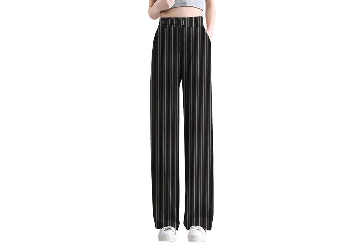 wide leg pant pinestripe Credit: Amazon