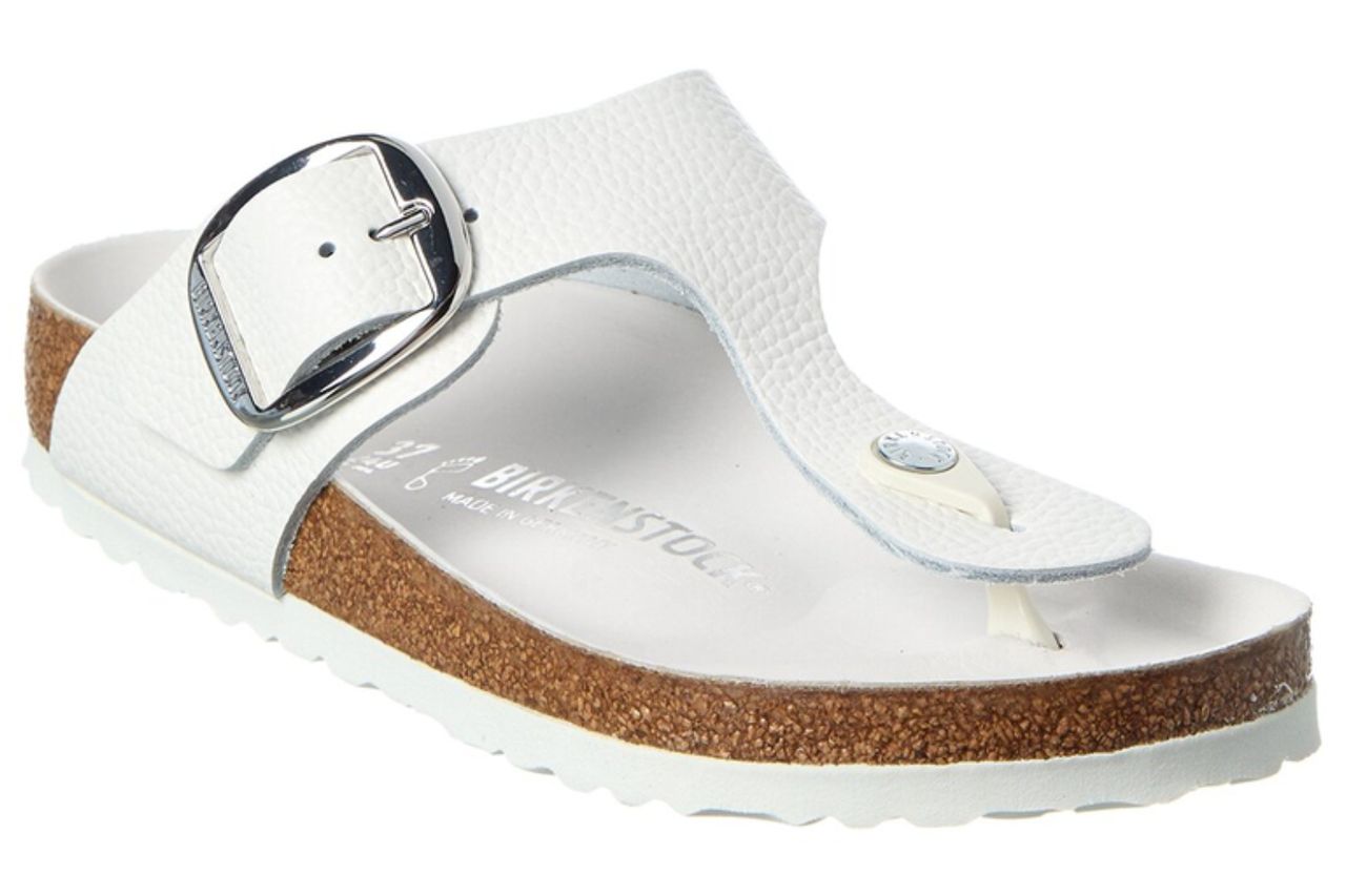 Birkenstock Gizeh Big Buckle Leather Sandal Credit: Rue La La