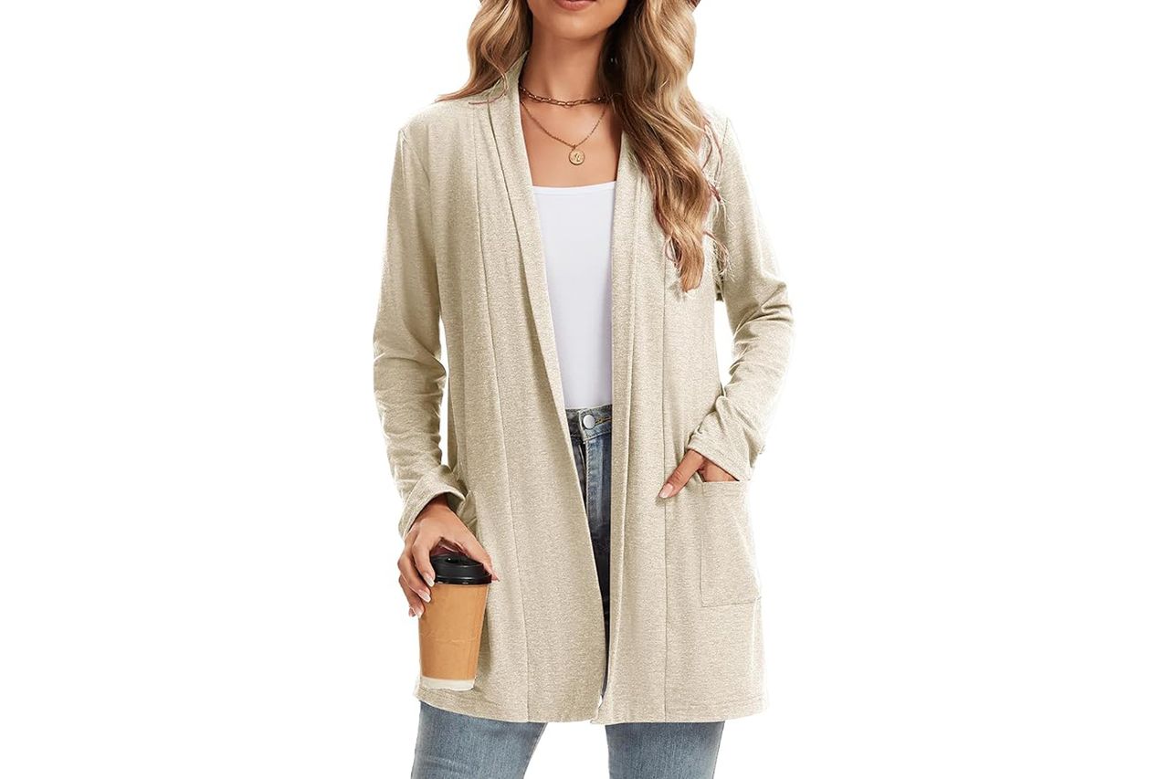 Amazon Bosmeer Women's Cardigan Long Sleeve Credit: Amazon