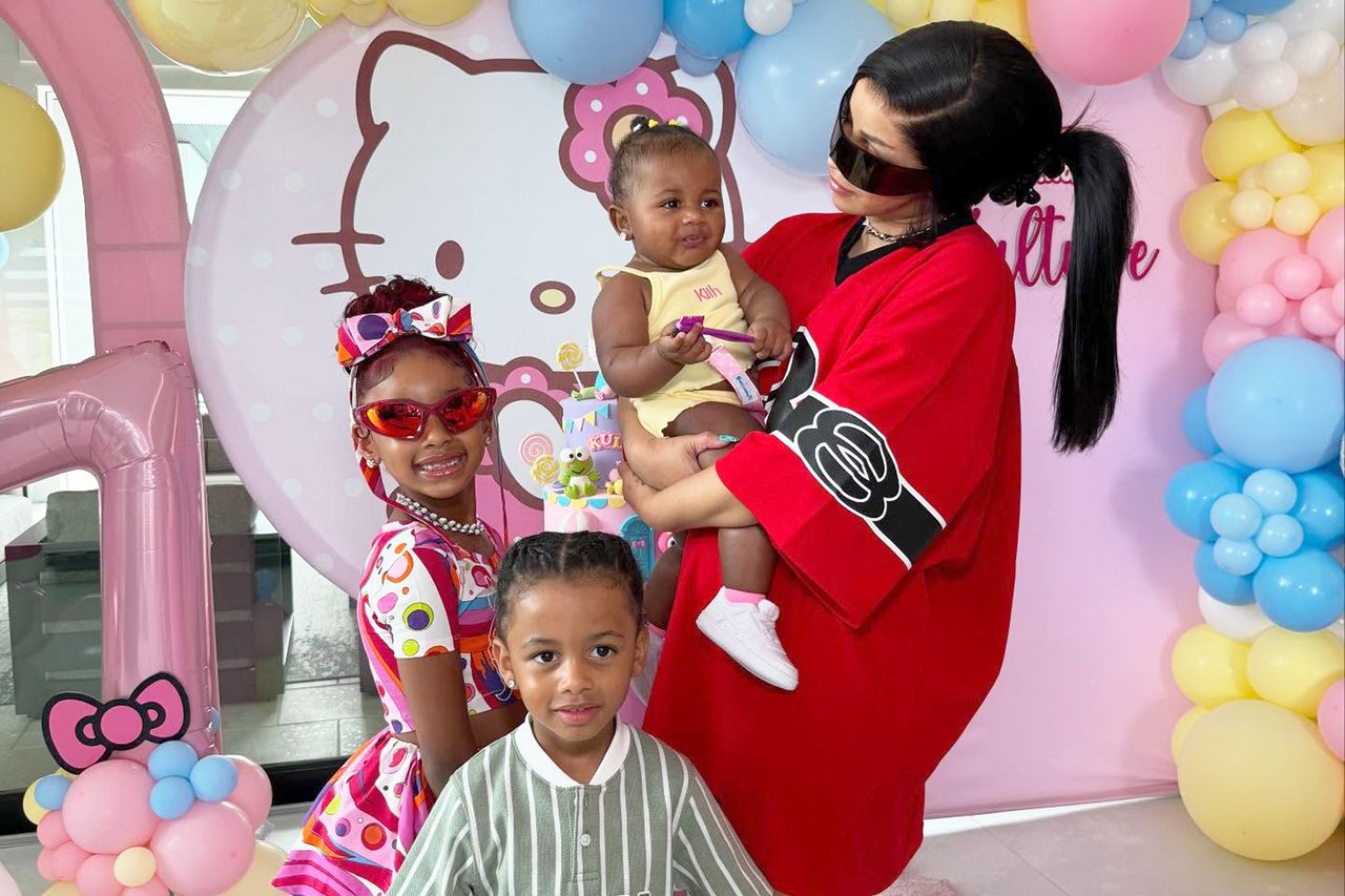 Cardi B and her 3 kids Kulture, Wave and Blossom in July 2025.Credit: Cardi B/Instagram