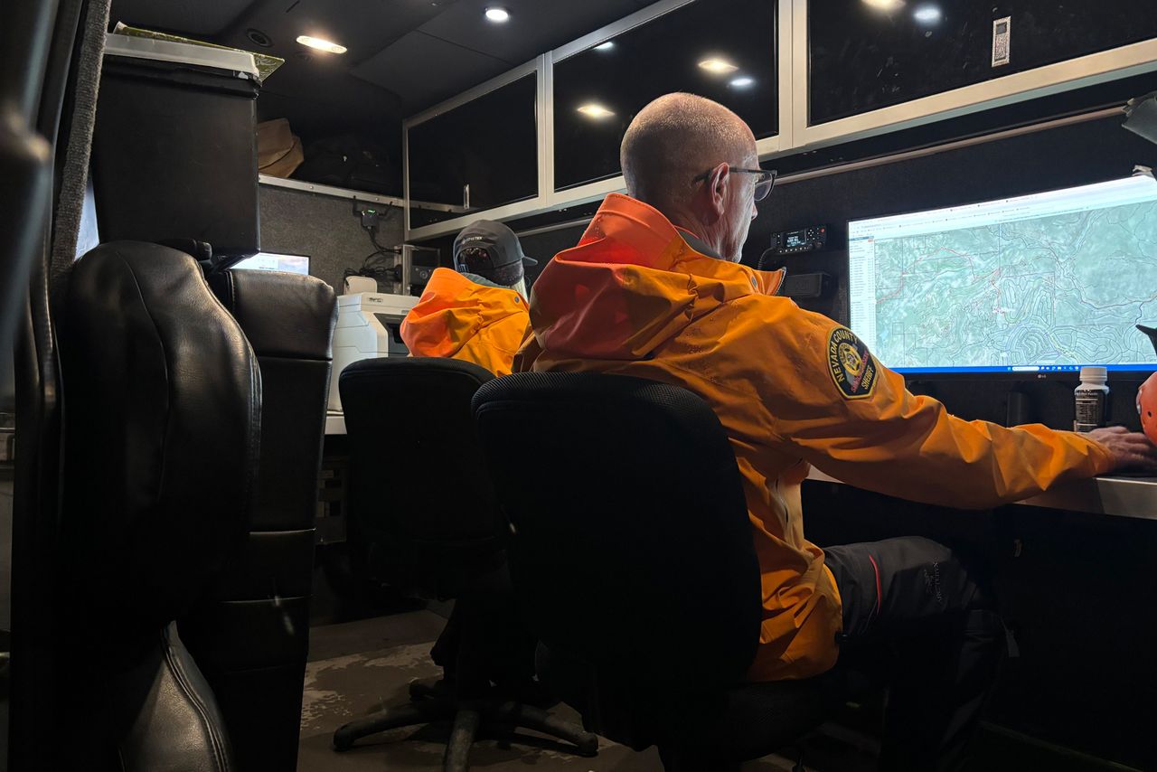 Castle Peak Avalanche Rescue Efforts First responders searched for the missing skiers for days.Credit: Nevada County Sheriff's Office/Facebook
