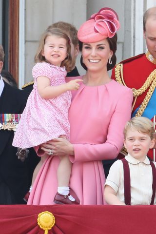 Catherine, Duchess of Cambridge and Princess Charlotte of Cambridge during the Trooping the Colour parade on June 17, 2017 in London, England. Catherine, Duchess of Cambridge and Princess Charlotte of Cambridge during the Trooping the Colour parade on June 17, 2017 in London, England.Credit: Chris Jackson/Getty