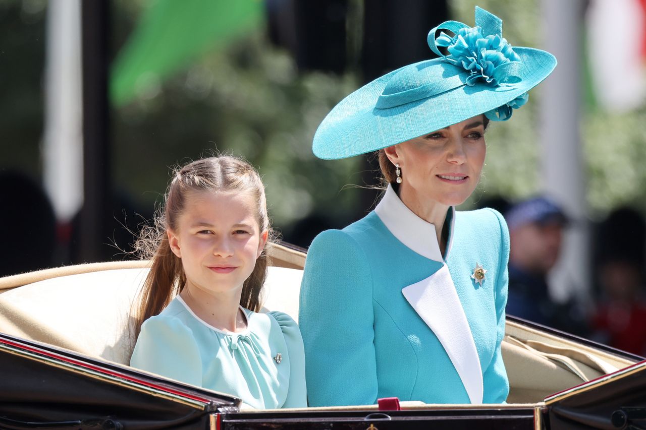 Catherine, Princess of Wales and Princess Charlotte of Wales during Trooping The Colour 2025 on June 14, 2025 in London, England. Catherine, Princess of Wales and Princess Charlotte of Wales during Trooping The Colour 2025 on June 14, 2025 in London, England.Credit: Neil Mockford/Getty