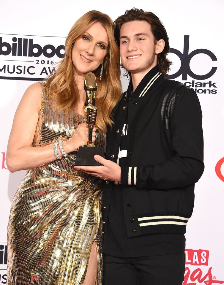 Rene-Charles Angelil, Celine Dion poses at the 2016 Billboard Music Awards at T-Mobile Arena on May 22, 2016 in Las Vegas, Nevada. Credit: Steve Granitz/WireImage