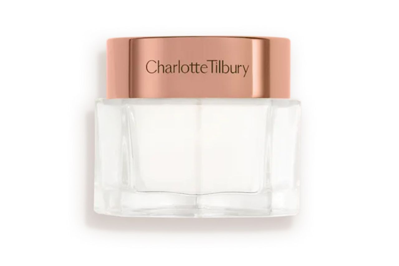 Charlotte Tilbury skincare product jar with a rosegold colored lid Credit: Charlotte Tilbury