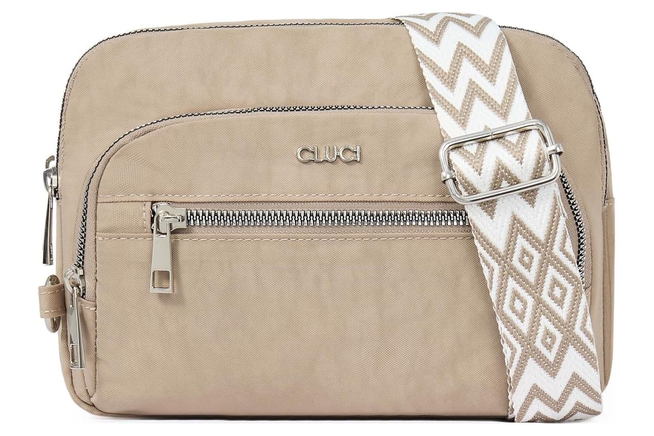 CLUCI Canvas Crossbody Bags for Women Travel,Travel Bags for Women,Travel Purses Anti Theft Crossbody,Convertible Belt Bag Credit: Amazon
