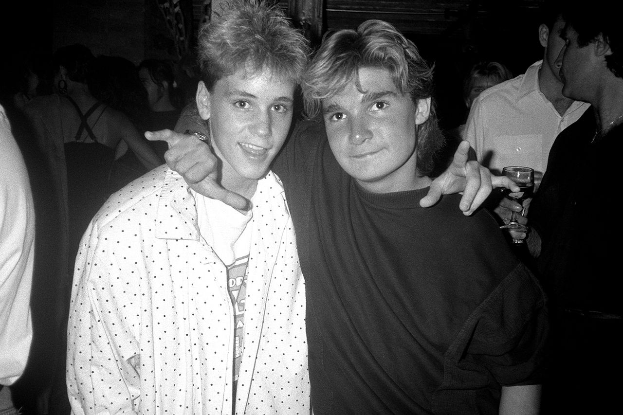Corey Haim and Corey Feldman on July 29, 1987 in New York CityCredit: Patrick McMullan/Getty