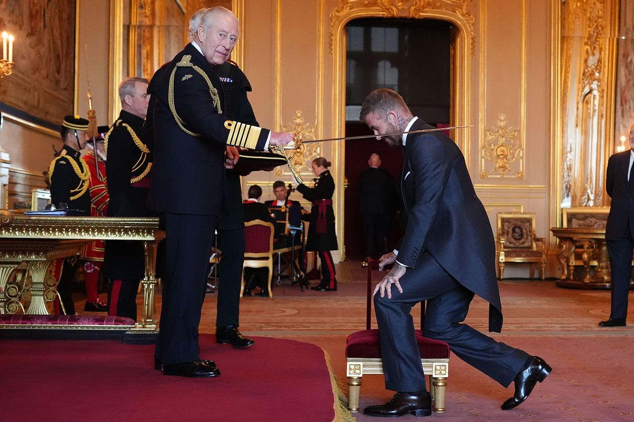 Sir David Beckham is made a Knight Bachelor by King Charles III during an Investiture ceremony at Windsor Castle David Beckham is knighted by King Charles in a ceremony at Windsor Castle on Nov. 4, 2025Credit: PA Images / Alamy Stock Photo