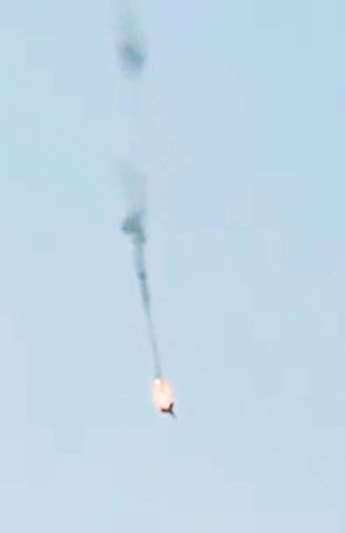 Iran shot down at least three F-15 jets over Kuwaiti airspace A photo of a fighter jet being shot down on March 2, 2026Credit: Noor Pictures/Shutterstock