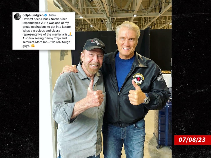 dolph lundgren and chuck norris insta 1