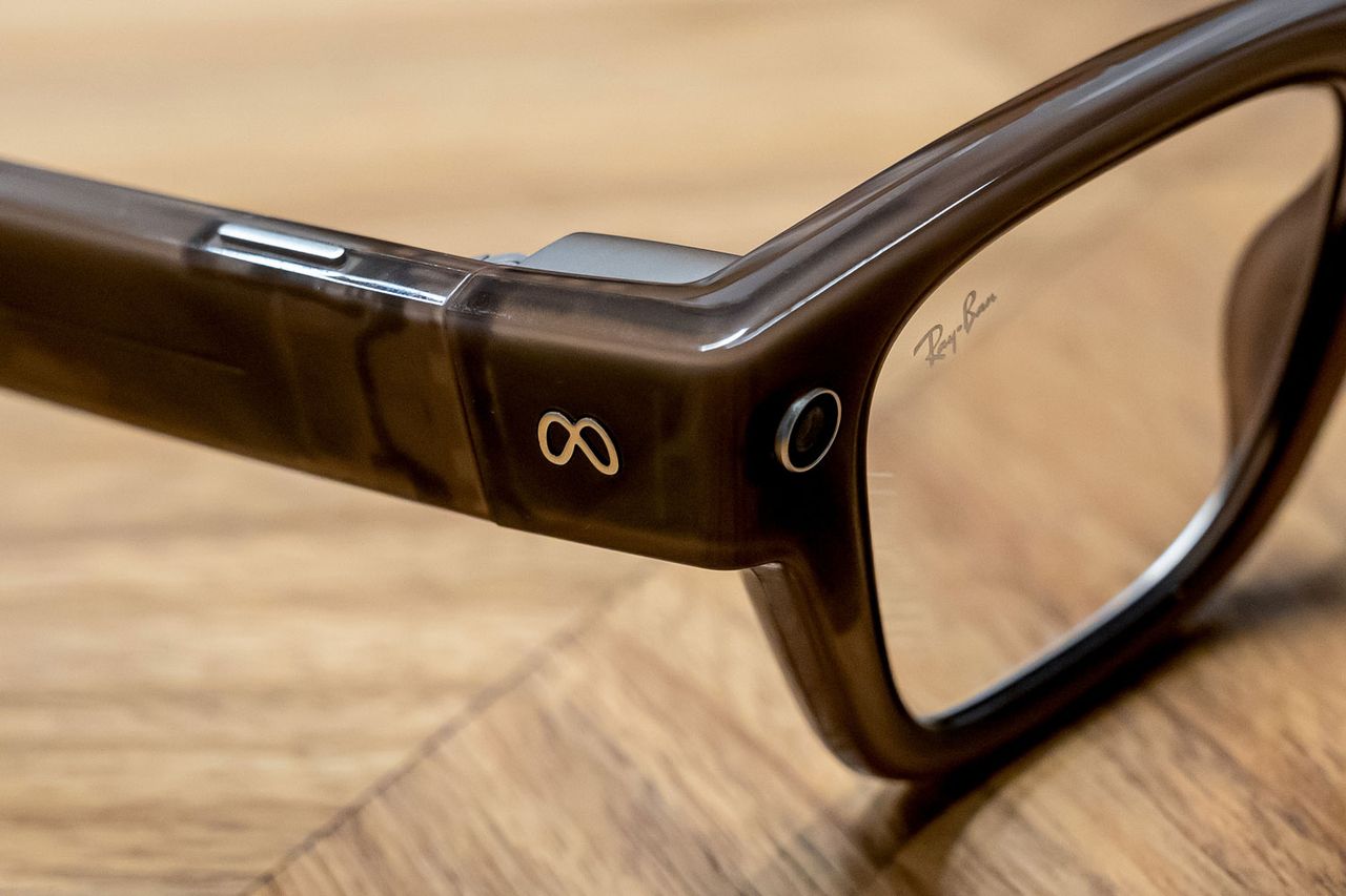 Ray-Ban AI Wayfarers.Credit: David Paul Morris/Bloomberg via Getty