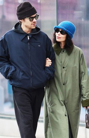 Harry Styles and Zoe Kravitz are pictured out on a stroll in New York City Harry Styles and Zoë Kravitz.Credit: TheImageDirect.com