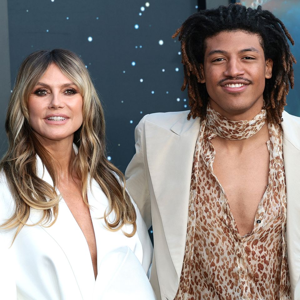 Heidi Klum and Henry SamuelCredit: Dimitrios Kambouris/Getty