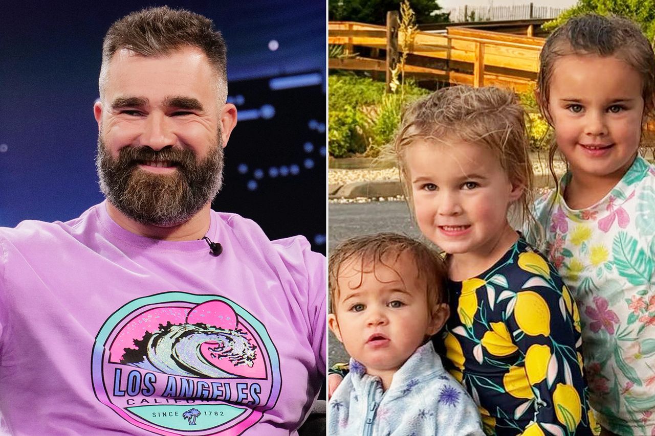 Jason Kelce and daughtersCredit: Disney/Randy Holmes; Kylie Kelce/Instagram