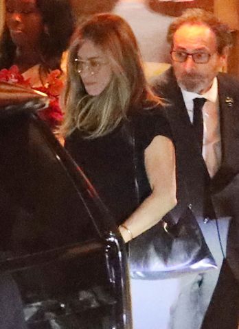 Actress Jennifer Aniston is seen exiting the Sunset Tower Hotel after having dinner in West Hollywood. In the past month, Jennifer has been to this fine establishment several times making it her favorite go to spot for dinner. Credit: BACKGRID