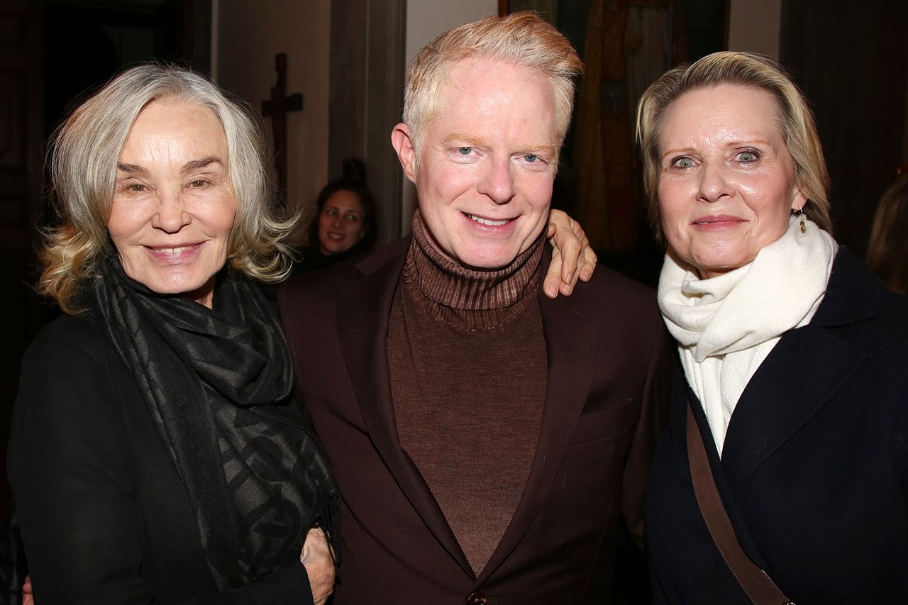 Jessica Lange, Jesse Tyler Ferguson and Cynthia Nixon.Credit: Bruce Glikas/Getty