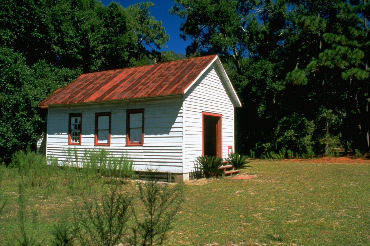 View from outside of tiny First African Baptist Church where John F. Kennedy Jr. and Carolyn Bessette held their secret wedding.Credit: Thomas S. England/Getty