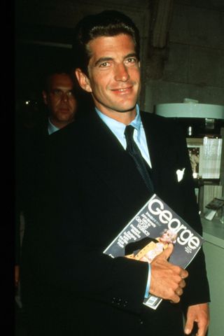 John F. Kennedy Jr. speaks about the launch of 'George' magazine during a press conference on Sept. 7, 1995, in New York City. John F. Kennedy Jr. speaks about the launch of 'George' magazine during a press conference on Sept. 7, 1995, in New York City.Credit: Steve Allen/Liaison/Getty