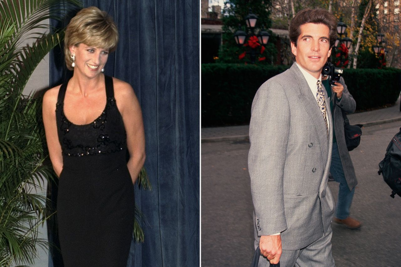 Princess Diana at the United Cerebral Palsy of New York dinner ; John F. Kennedy Jr. in New York City. Princess Diana at the United Cerebral Palsy of New York dinner ; John F. Kennedy Jr. in New York City.Credit: Richard Corkery/NY Daily News Archive via Getty ; Mitchell Gerber/Corbis/VCG via Getty