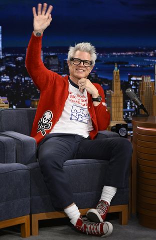 Actor & stuntman Johnny Knoxville during an interview on The Tonight Show Starring Jimmy Fallon Johnny Knoxville.Credit: Todd Owyoung/NBC via Getty