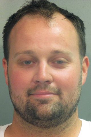 Josh Duggar poses for a booking photo after his arrest April 29, 2021 in Fayetteville, Arkansas.Credit: Washington County Sheriff's Office via Getty