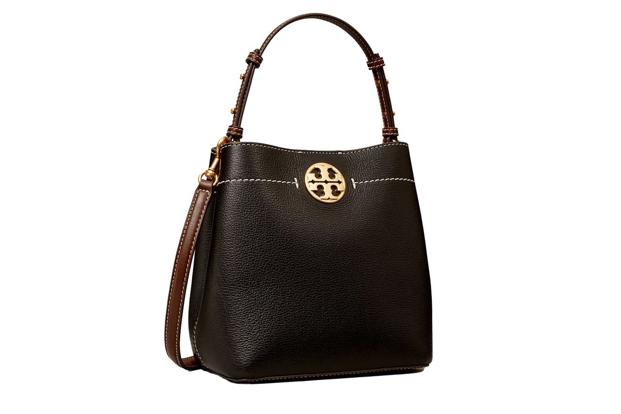 leather bucket bag Credit: Tory Burch