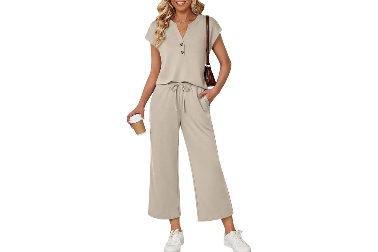 LILLUSORY Two Piece Lounge Sets for Women Spring Vacation Beach Credit: Amazon