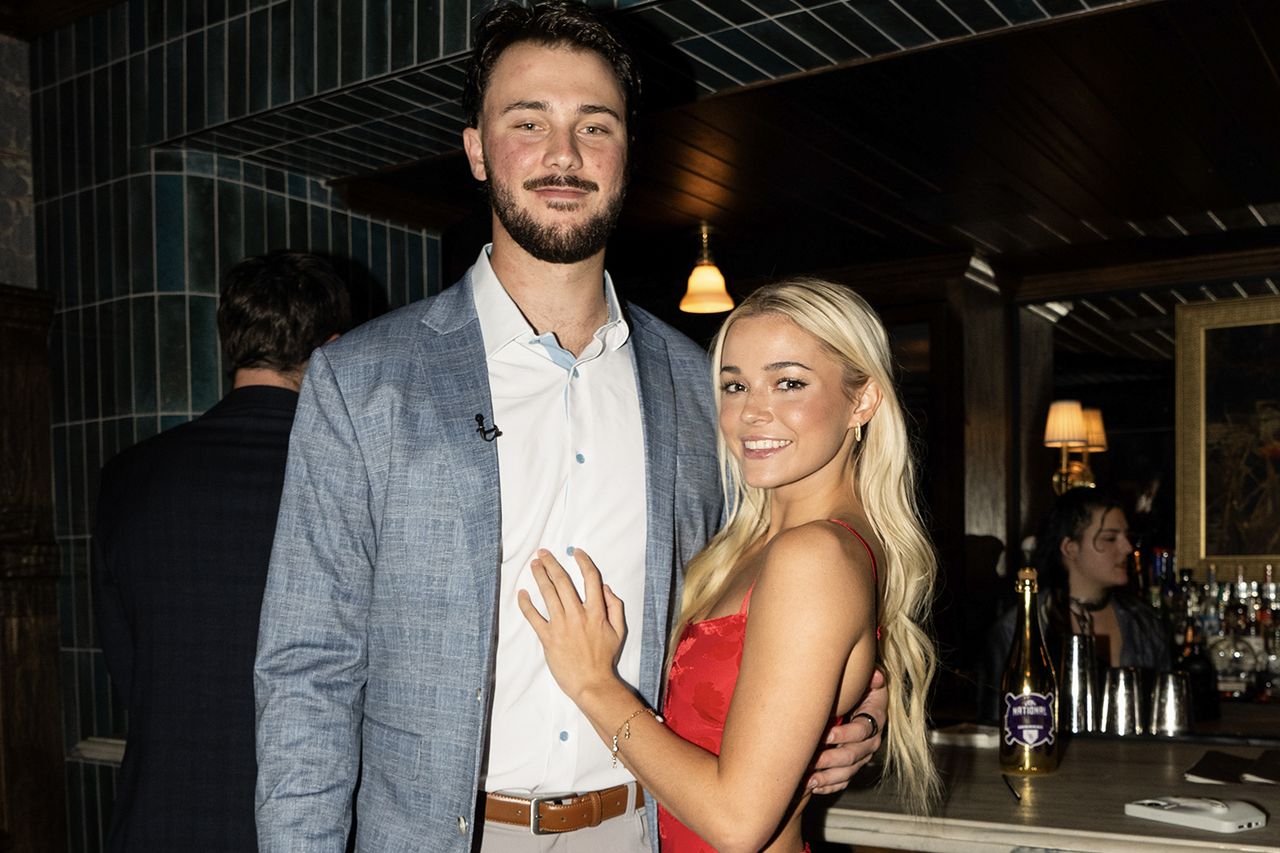 Paul Skenes and Livvy Dunne in November 2024Credit: Lucas Casel/Getty