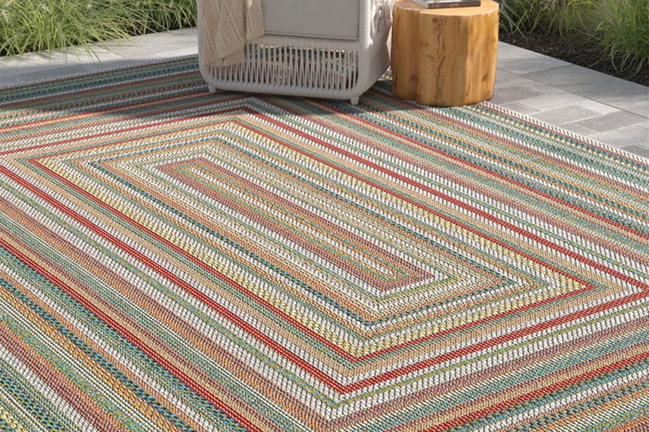 Lucidia Multicolor Indoor / Outdoor Area Rug Credit: Wayfair
