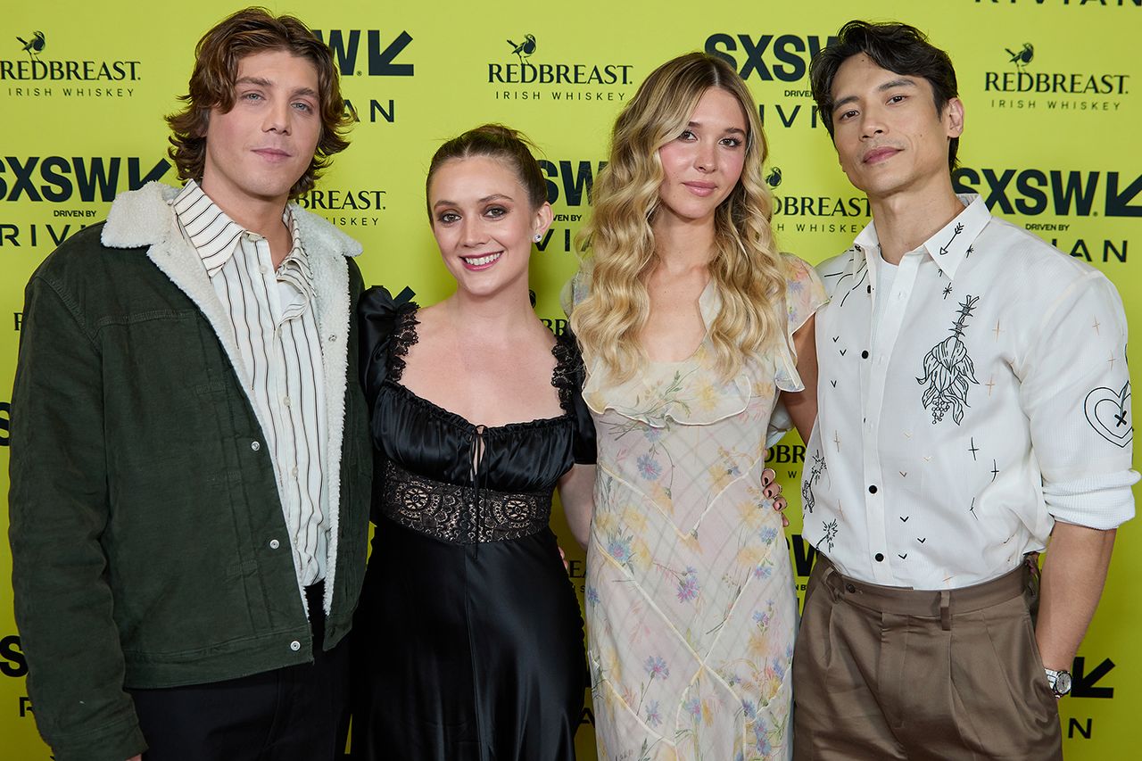 Lukas Gage, Billie Lourd, Isabel May and Manny JacintoCredit: Mike Jordan/SXSW Conference & Festivals via Getty