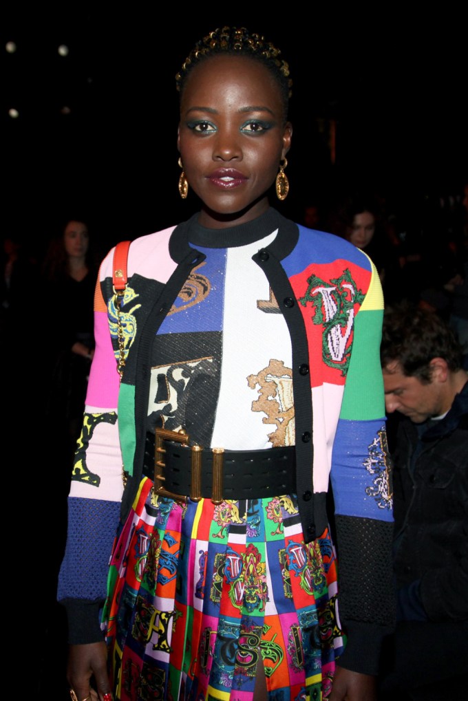 Lupita Nyong’o At Versace Show