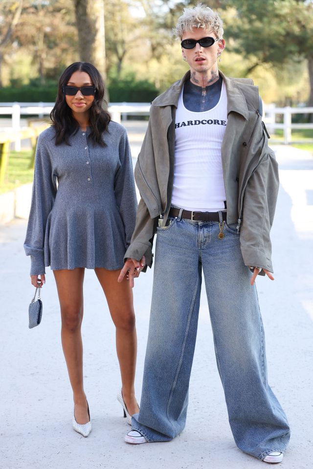 Casie Colson Baker and MGK at the Fall 2026 Stella McCartney Fashion ShowCredit: Marc Piasecki/WireImage